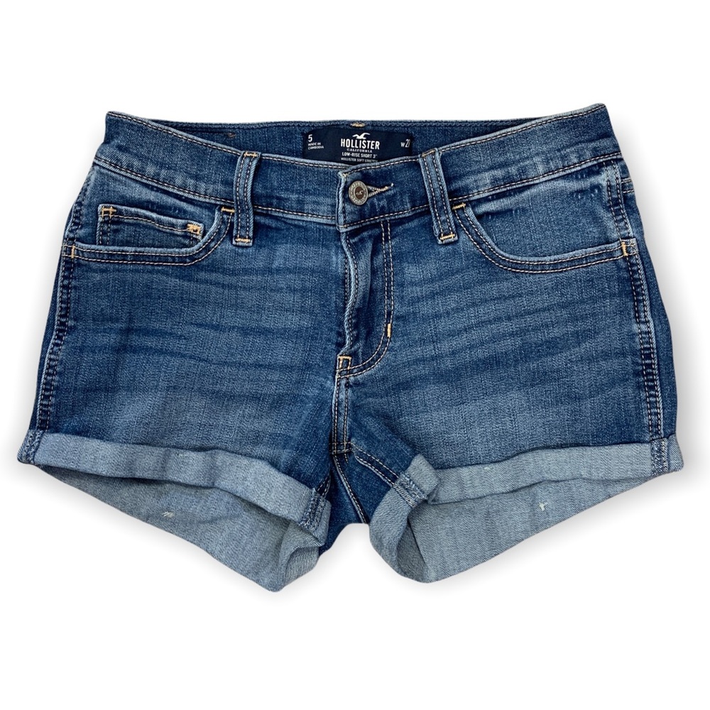 Hollister Low-Rise Short 3” Stretch Denim Shorts